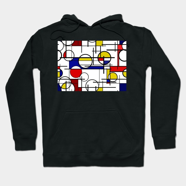 Mondrian pattern Hoodie by DigitalShards